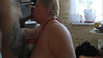 Russian Milf Gets Her Mouth Filled With A Big Cock