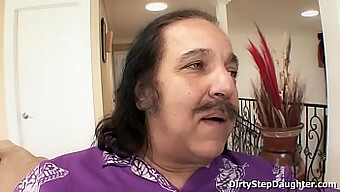 Lucky Man Ron Jeremy Satisfies His Stepdaughter'S Sexual Desires In This Steamy Video