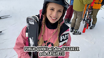 Busty Blonde Teen Gets Down And Dirty With Her Ski Instructor