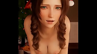 Kerst Met Aerith: Grote Kont En Kleine Tieten In Een Fantasie Pov