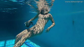 European Beauty Mary Kalisy In A Seductive Underwater Show