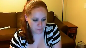 Seductive Redhead With Big Natural Tits Masturbates On Camera