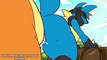 Big Titted Lucario Gets Creampied By Charizard