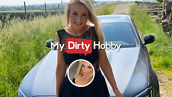 Velika Obremenitev Pičke Taige Laloce Med Vožnjo Z Avtomobilom - Mydirtyhobby