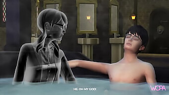 Indulge In The Ultimate Fantasy With Harry Potter And Moaning Myrtle In This Animated Porn Video