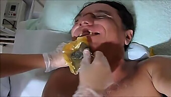 Shaving The Beard With Hot Wax For Amateur Masturbation