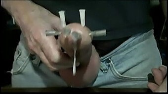 Fetish Gay'S Needle Play: Cumming With Needles