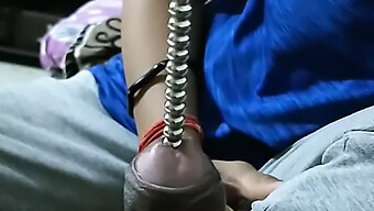 Female Dominates Male'S Penis With Extreme Urethral Sounding