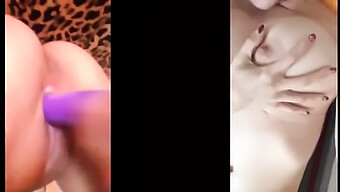 Masturbation De Filles Dans Une Vidéo En Écran Partagé - Solo Et Lesbienne