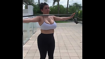 Big Tit Latina With A Thick Ass Gets Sweaty