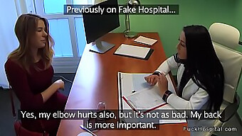 Lesbian Nurses And Doctors Give A Blowjob And Make Out In A Threesome