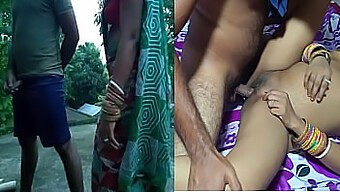 Desi Chut: Big Tits Neighbor Bhabhi Catches Guy On The Roof And Gets Him To Cum